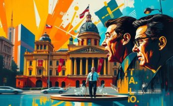 Colorful depiction of Buenos Aires City Hall election results showing strong political rivalry