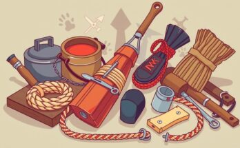 Abstract illustration of military training centered on teamwork and skills development in earthy tones.