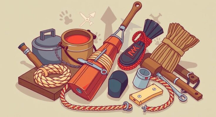 Abstract illustration of military training centered on teamwork and skills development in earthy tones.