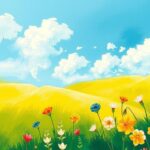 A serene landscape showcasing natural beauty with vibrant colors and a peaceful atmosphere.