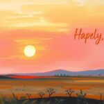 A serene African landscape with vast horizons and soft sunset hues, symbolizing peace and hope in Sudan.