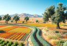 Decision-support framework for semi-arid land management, focusing on sustainable irrigation methods and crop choices.