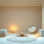 Candlelit room symbolizing peace and diplomacy with soft lighting and calming colors for de-escalation themes.