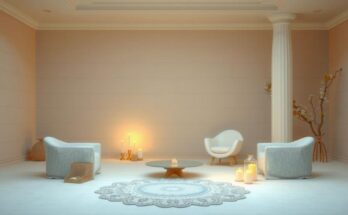 Candlelit room symbolizing peace and diplomacy with soft lighting and calming colors for de-escalation themes.