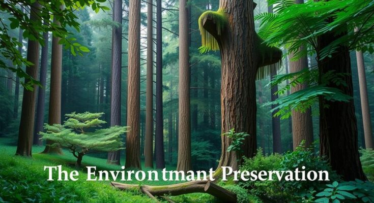 Forest and logging landscape showing environmental concerns amid corruption, highlighting the need for transparency in governance.