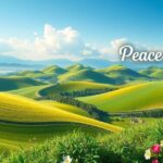 A serene landscape showcasing peaceful nature, symbolizing cooperation and harmony between Rwanda and the DRC.