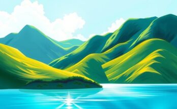 A serene landscape of Tobago showcasing lush greenery and tranquil waters, symbolizing hope and unity.