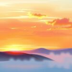 A sunset over a serene landscape symbolizing peace and stability in a diplomatic context.