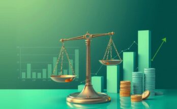 A symbol of fiscal stability and economic growth, featuring graphs and a balance representing Nigeria's budgetary goals.